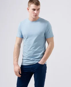 Tapered Fit Cotton-Stretch T-Shirt