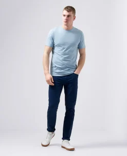 Tapered Fit Cotton-Stretch T-Shirt