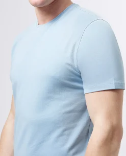 Tapered Fit Cotton-Stretch T-Shirt