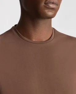 Tapered Fit Cotton-Stretch T-Shirt