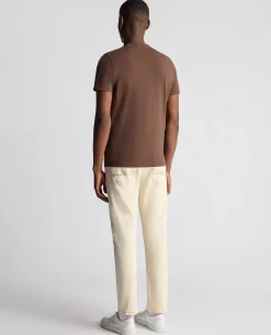 Tapered Fit Cotton-Stretch T-Shirt