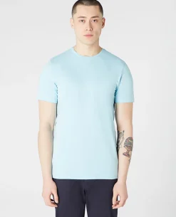 Tapered Fit Cotton-Stretch T-Shirt