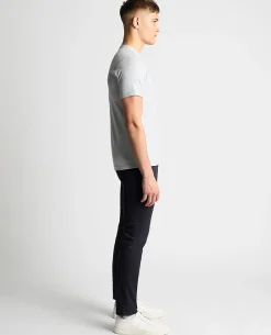 Tapered Fit Cotton-Stretch T-Shirt