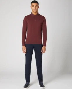 Tapered Fit Cotton-Stretch Polo Shirt