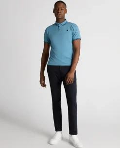 Tapered Fit Cotton-Stretch Polo Shirt