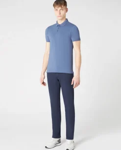 Tapered Fit Cotton-Stretch Polo Shirt