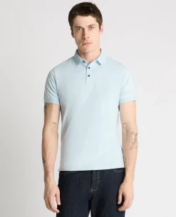 Tapered Fit Cotton-Stretch Polo Shirt
