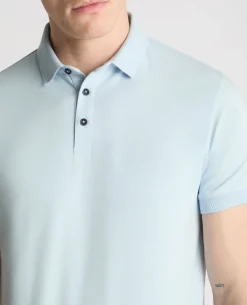 Tapered Fit Cotton-Stretch Polo Shirt