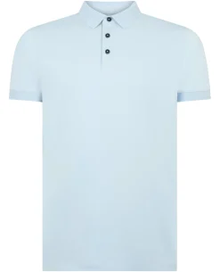 Tapered Fit Cotton-Stretch Polo Shirt