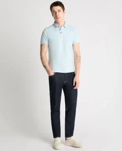 Tapered Fit Cotton-Stretch Polo Shirt