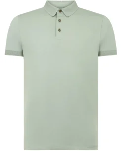 Tapered Fit Cotton-Stretch Polo Shirt