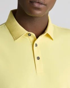 Tapered Fit Cotton-Stretch Polo Shirt
