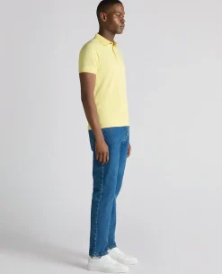 Tapered Fit Cotton-Stretch Polo Shirt