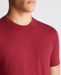 Tapered Fit Cotton-Stretch T-Shirt