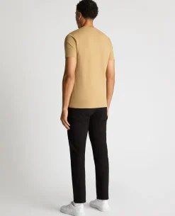 Tapered Fit Cotton-Stretch T-Shirt