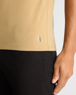 Tapered Fit Cotton-Stretch T-Shirt