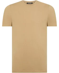 Tapered Fit Cotton-Stretch T-Shirt