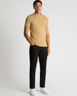 Tapered Fit Cotton-Stretch T-Shirt