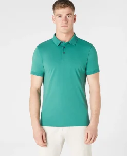 Tapered Fit Cotton-Stretch Polo Shirt