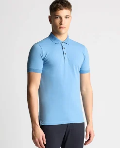 Tapered Fit Cotton-Stretch Polo Shirt