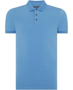 Tapered Fit Cotton-Stretch Polo Shirt