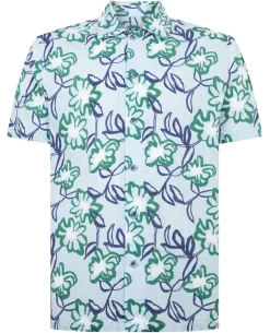 Tapered Fit Floral Patterned Shirt