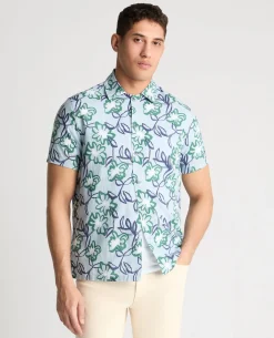 Tapered Fit Floral Patterned Shirt
