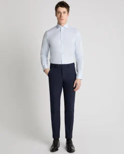 Tapered Fit French Front Cotton Shirt