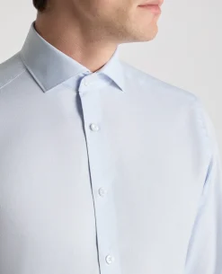 Tapered Fit French Front Cotton Shirt