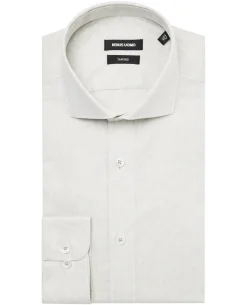 Tapered Fit French Front Cotton Shirt