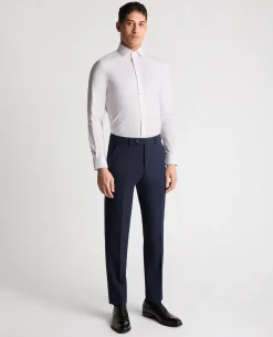 Tapered Fit French Front Cotton Shirt