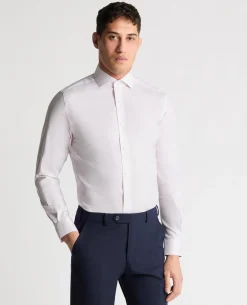 Tapered Fit French Front Cotton Shirt