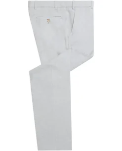 Tapered Fit Linen-Blend Formal Trousers