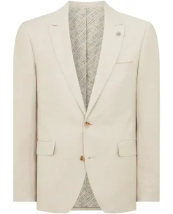 Tapered Fit Linen-Blend Suit