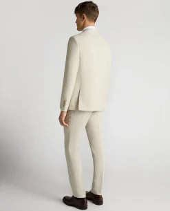 Tapered Fit Linen-Blend Suit