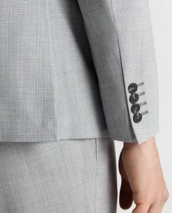 Tapered Fit Micro Houndstooth Suit