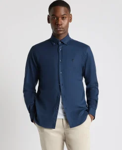 Tapered Fit Oxford Cotton Shirt
