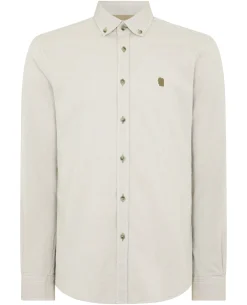 Tapered fit oxford cotton shirt