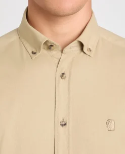 Tapered Fit Oxford Cotton Shirt