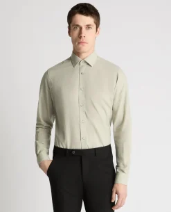 Tapered Fit Pure Cotton Shirt