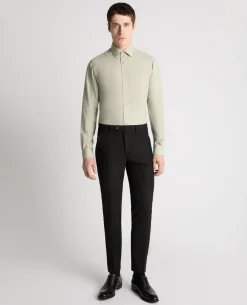 Tapered Fit Pure Cotton Shirt