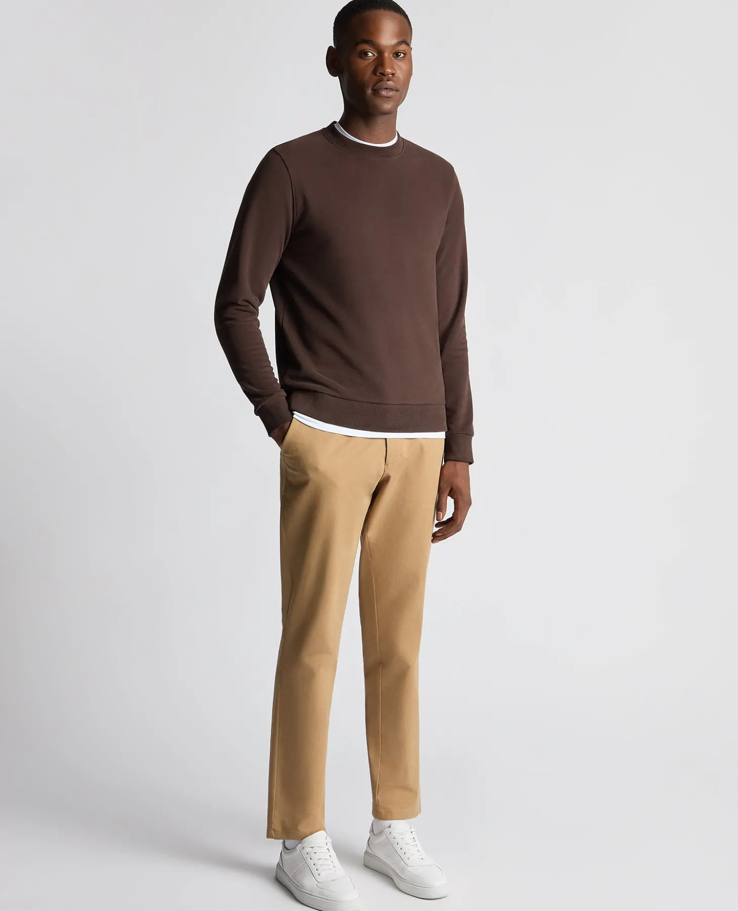 Tapered Fit Soft Touch Cotton-Blend Sweatshirt