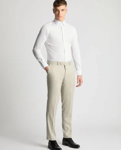 Tapered Fit Stretch Formal Trousers