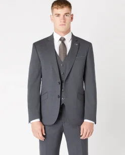 Tapered Fit Wool-Blend Mix and Match Suit