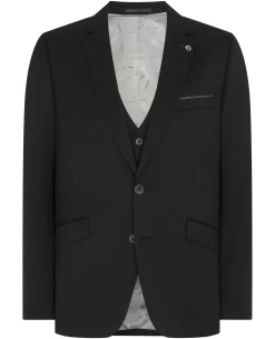 Tapered Fit Wool-Blend Mix and Match Suit