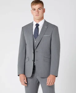 Tapered Fit Wool-Blend Stretch Mix and Match Suit