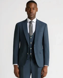 Tapered Fit Wool-Stretch Mix and Match Suit