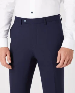 Tapered Leg Wool-Blend Suit Trouser