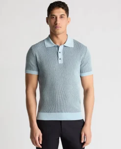 Textured Knit Polo