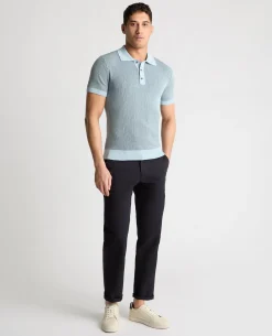 Textured Knit Polo